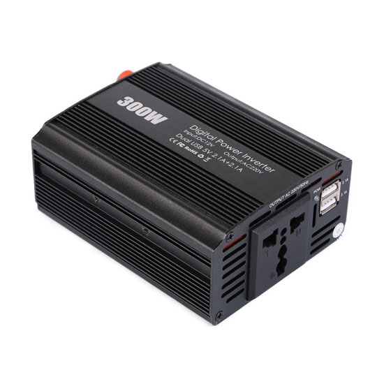300W Car Power Inverter, DC 12V To AC 110V/220V 300W Car Power Inverter, DC 12V To AC 110V/220V