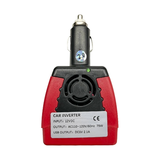 75W Car Power Inverter, DC 12V To AC 110V/220V 75W Car Power Inverter, DC 12V To AC 110V/220V