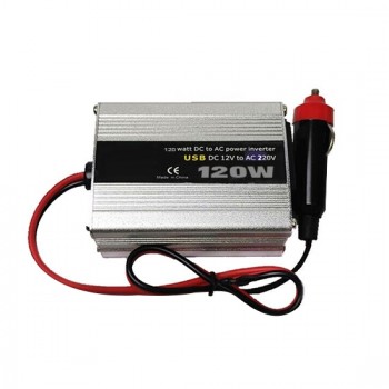 120W Car Power Inverter, DC 12V To AC 220V