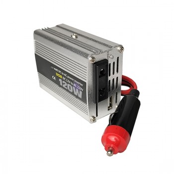 120W Car Power Inverter, DC 12V To AC 220V
