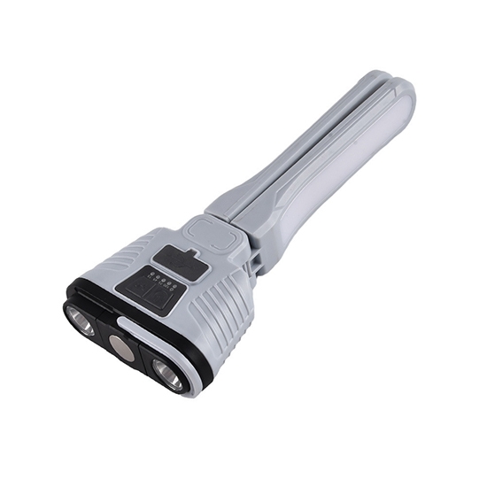 Handheld Solar Powered LED Flashlight With Hanging Hook