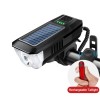 Solar Flashlight With Bike Headlight And Horn For Cycling