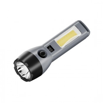 LCD Screen Solar Flashlight With Side Lamp LCD Screen Solar Flashlight With Side Lamp