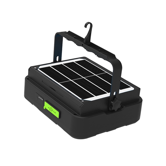 100W Rechargeable Solar Flood Light With Battery, 6000mAh