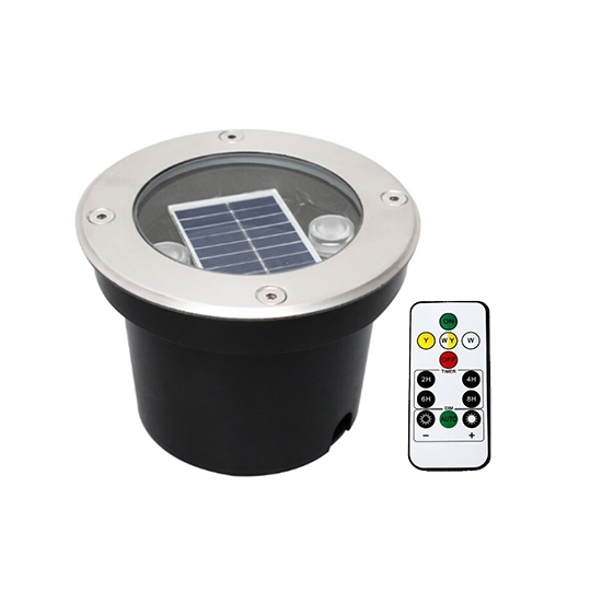 Outdoor 2 LED Solar In-Ground Light With Remote Control Outdoor 2 LED Solar In-Ground Light With Remote Control