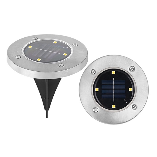 Outdoor 4 LED Solar In-ground Light, 4 Packs Outdoor 4 LED Solar In-ground Light, 4 Packs