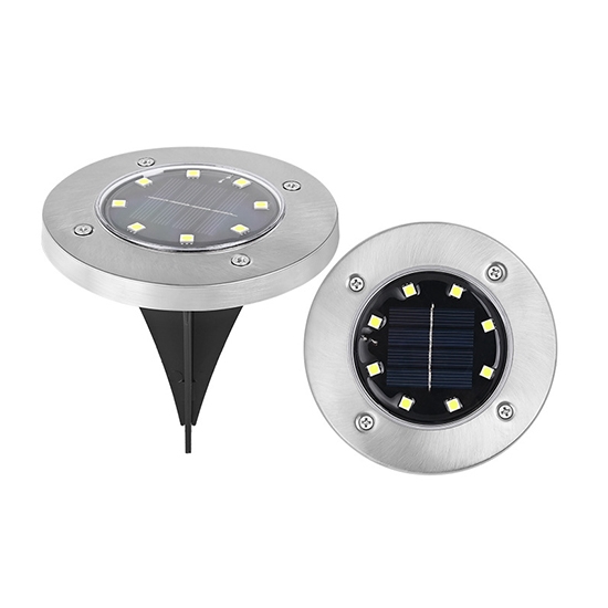 Outdoor 8 LED Solar In-ground Light, 4 Packs Outdoor 8 LED Solar In-ground Light, 4 Packs