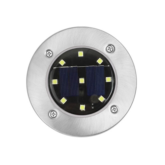 Outdoor 9 LED Solar In-ground Light, 4 Packs