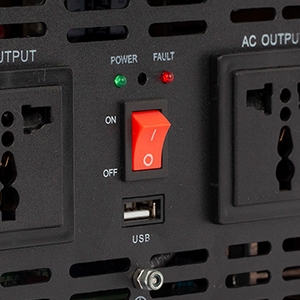 Sockets of 24V power inverter Sockets of 24V power inverter