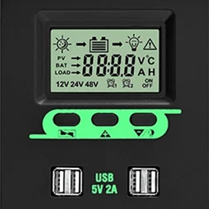LCD display 80a pwm solar charge controller lcd display
