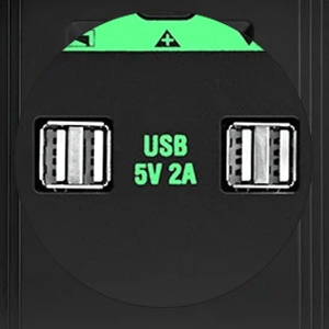 Dual USB charging ports 80a pwm solar charge controller dual usb charging ports