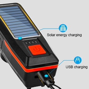 Solar + USB Dual Charging Solar and USB dual charging