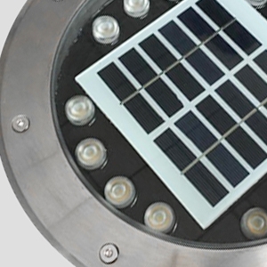 Stainless shell 14 led solar in ground light stainless shell