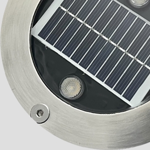 Stainless shell 2 led solar in ground light stainless shell